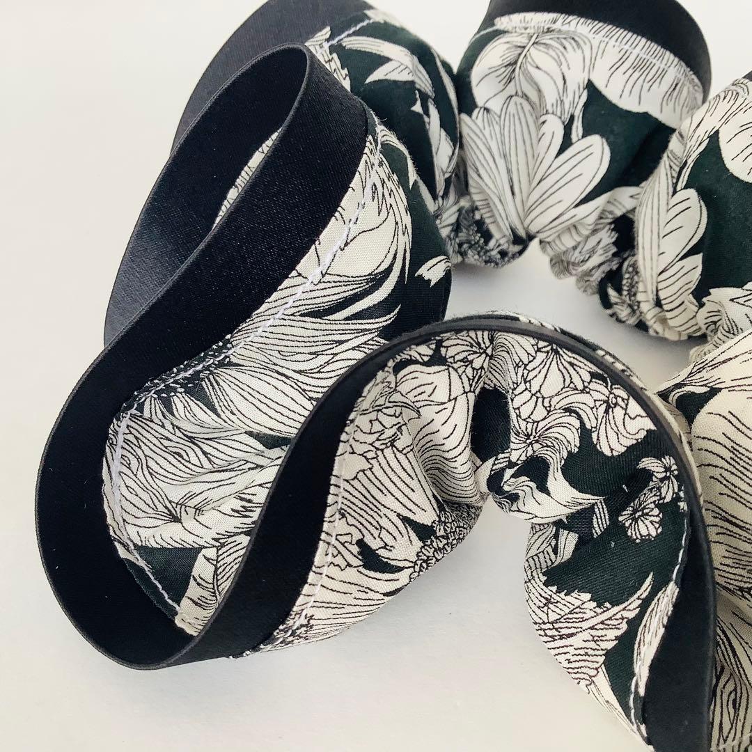 高級ライン✿　リバティ　スイムダンクレア　シュシュ　ヘアアクセサリー