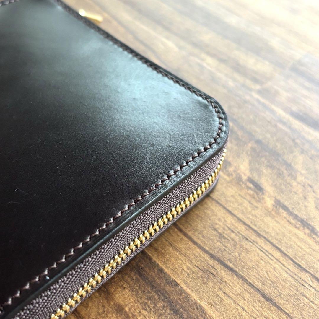 【1/3まで25%OFF!】ホーウィンシェルコードバン　#8 L字ファスナー財布 1/3まで25%OFF!】ホーウィンシェルコードバン #8 L字ファスナー
