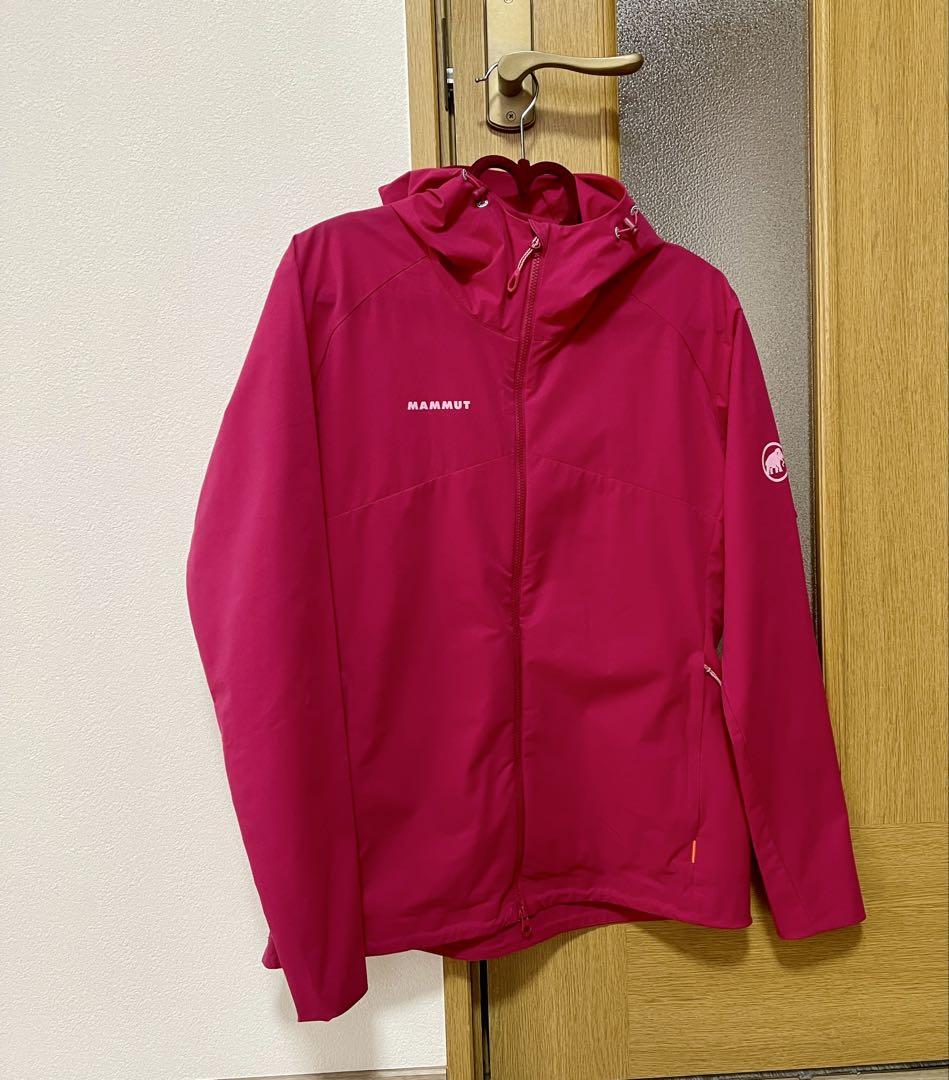 MAMMUT フード付きマウンテンパーカー S/M ピンク レディース
