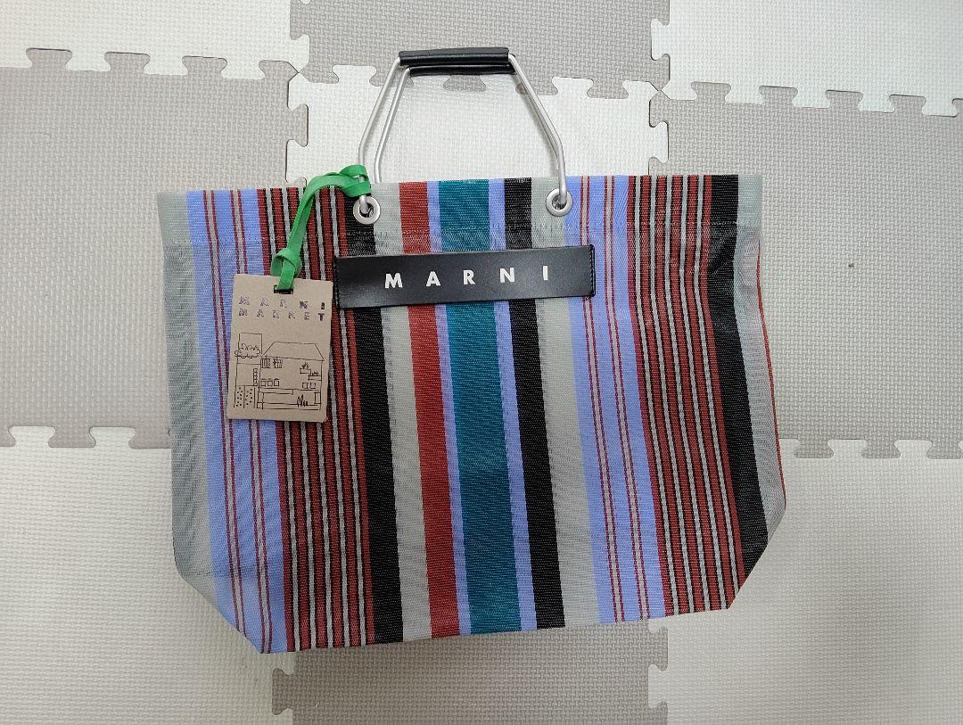 MARNI ストライプ トートバッグ