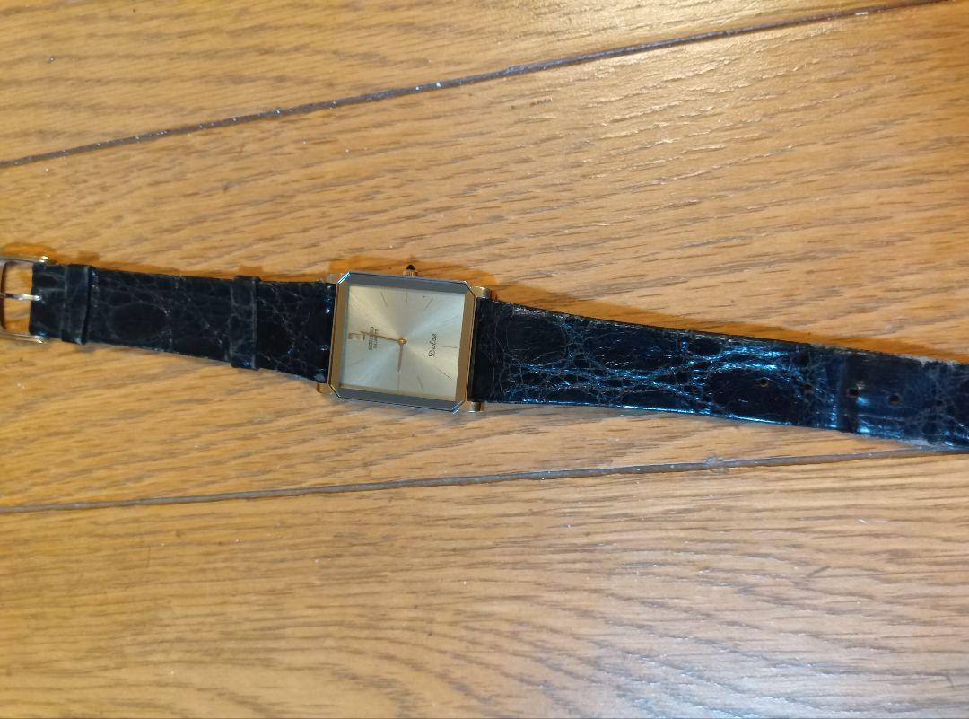 セイコー SEIKO ドルチェ DOLCE メンズ腕時計 ゴールド文字盤クオーツ