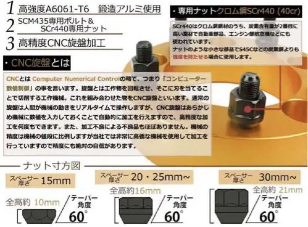 ジムニー ワイドトレッドスペーサー 4枚 PCD139.7 40mm 黒