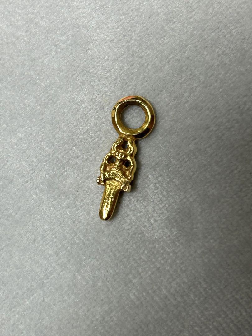 クロムハーツ  ダガー　チャーム　ベビーファット　ゴールド　金　22k