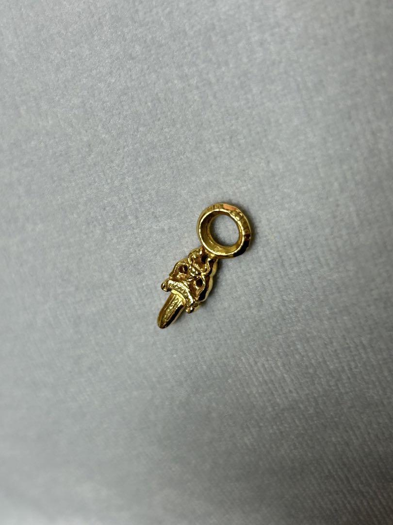 クロムハーツ  ダガー　チャーム　ベビーファット　ゴールド　金　22k