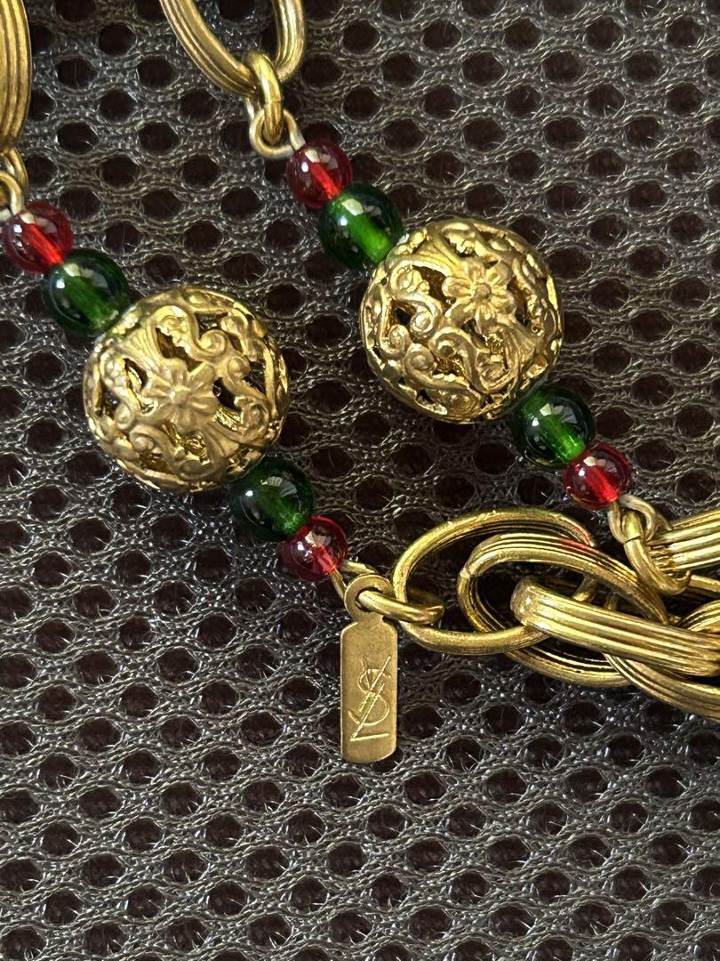 希少 イヴサンローラン YSL ヴィンテージ ネックレス YVES SAINT LAURENT イヴサンローラン ヴィンテージ YSL ロゴ