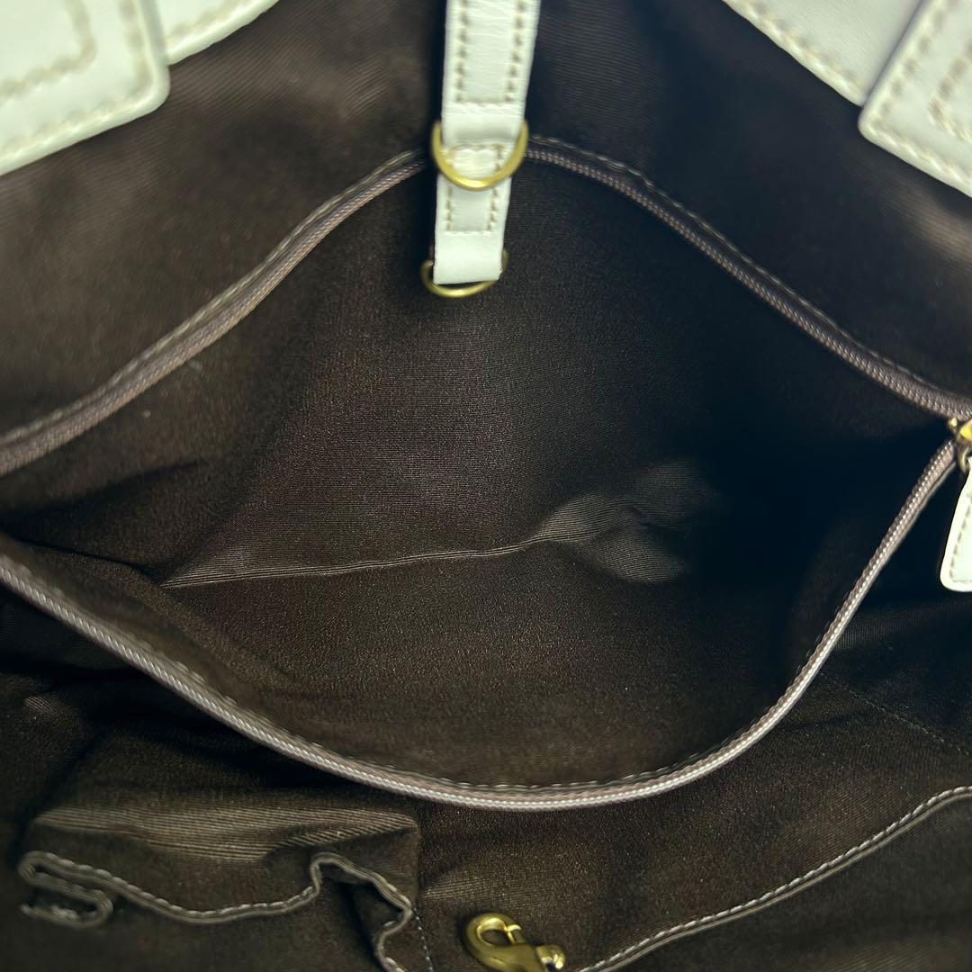 美品　COACH　コーチ　カゴバッグ　トートバッグ　花柄　A4収納◎　肩掛け◎