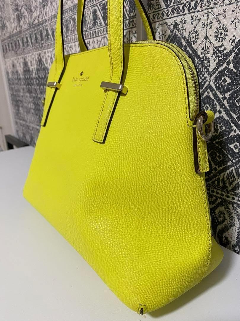 【良品】kate spade ケイトスペード レザー ハンドバッグ ショルダー