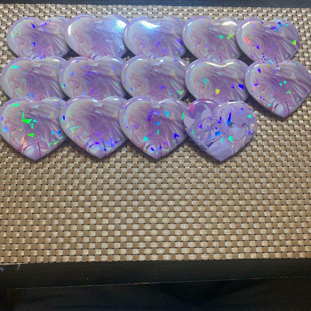 プロセカ ニゴミク ハート形缶バッチ 14個セット