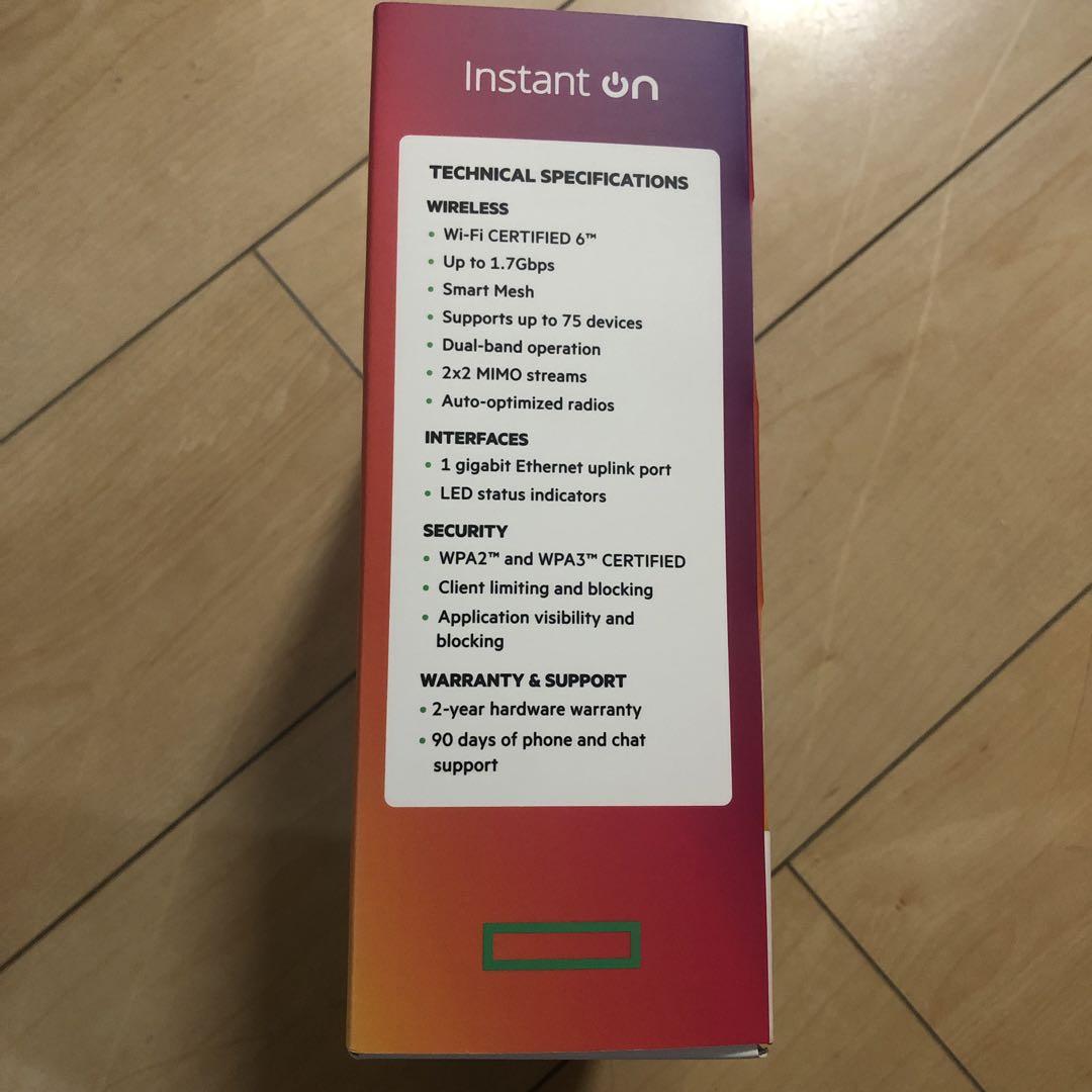 ルーター・ネットワーク機器 HPE Networking Instant On AP22 802.11ax