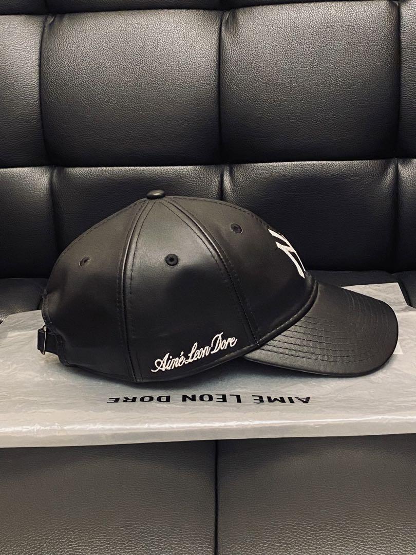 【早い者勝ち】極美品　Aime Leon Dore レザーキャップ ブラック
