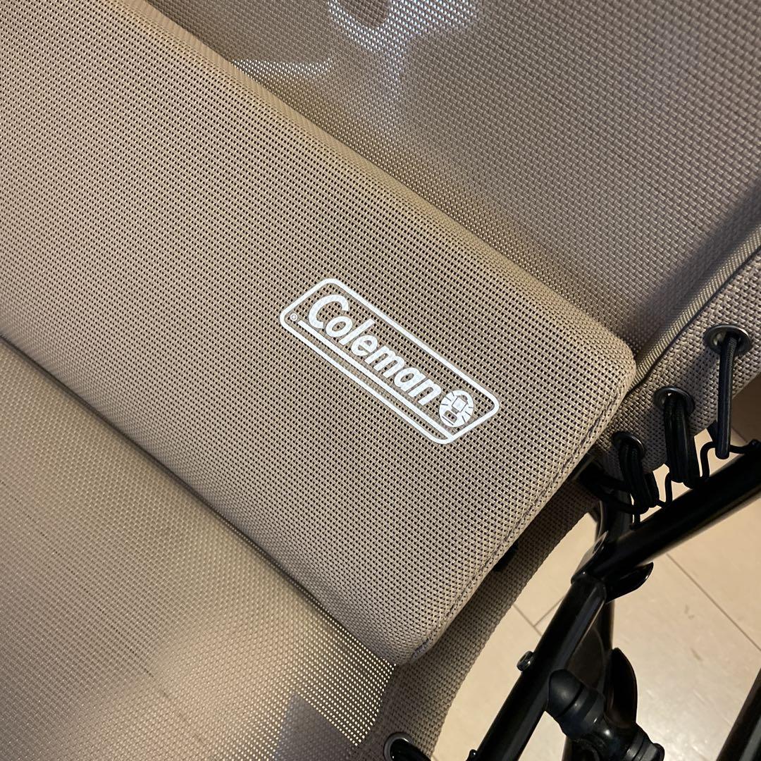 Coleman 折りたたみアウトドアチェア ベージュ　室内数ヶ月使用品 Coleman 折りたたみアウトドアチェア ベージュ 室内数ヶ月使用品