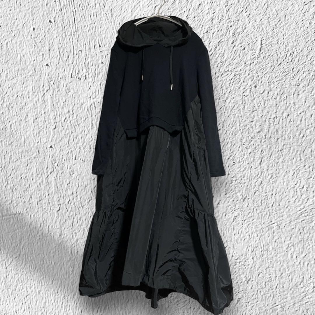 koibitomisaki コイビトミサキ　切り替えパーカーワンピース