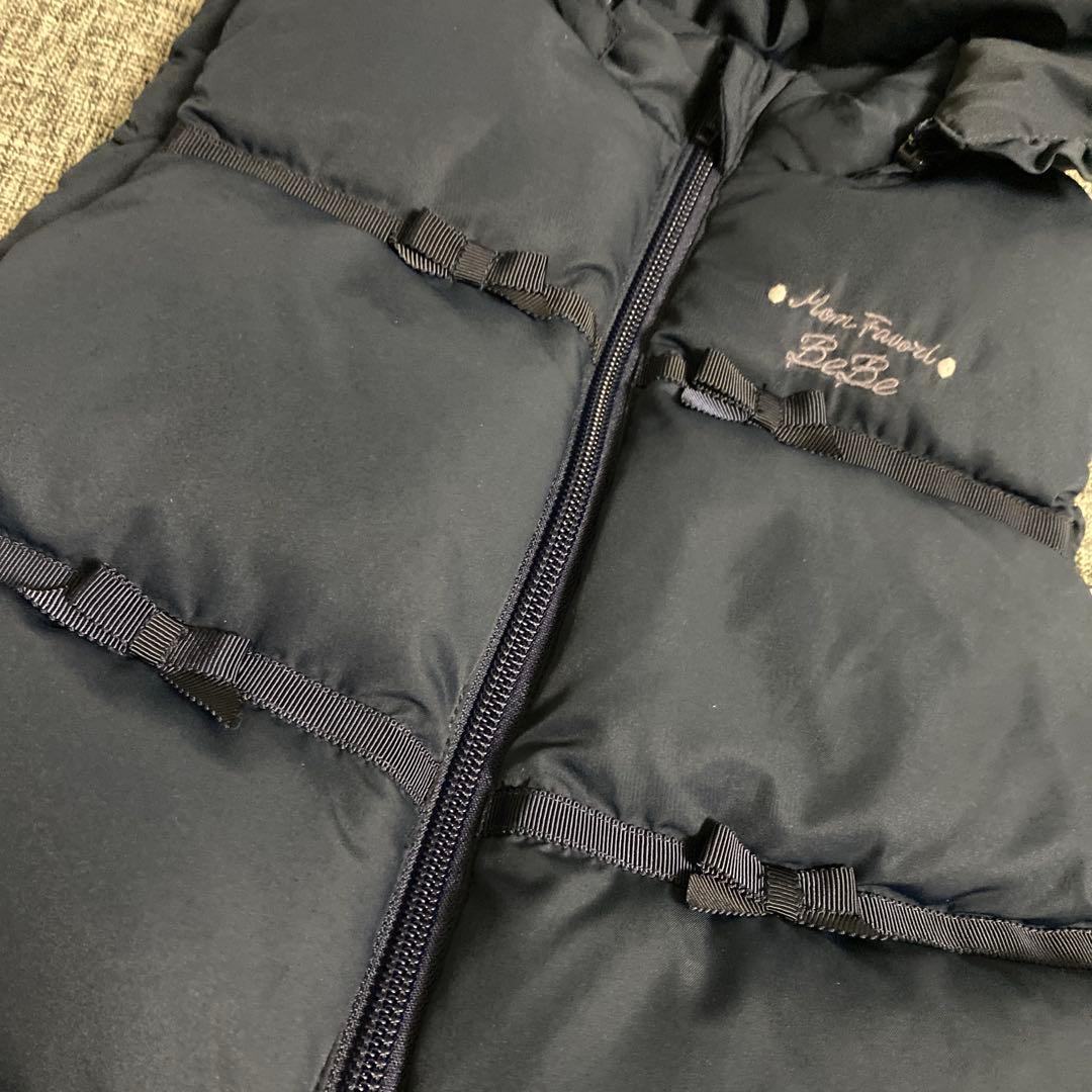 値下げ‼️新品未使用べべダウンジャケット130cm，男女兼用110cm出品中 BeBe - 未使用 BeBe べべ 中綿ダウンコート アウター ジャンパー 130cm