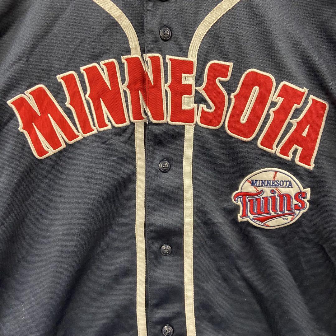 マジェスティック　MLB ミネソタツインズ　ネイサン　ユニフォーム　XXL相当 マジェスティック MLB ミネソタツインズ ネイサン ユニフォーム