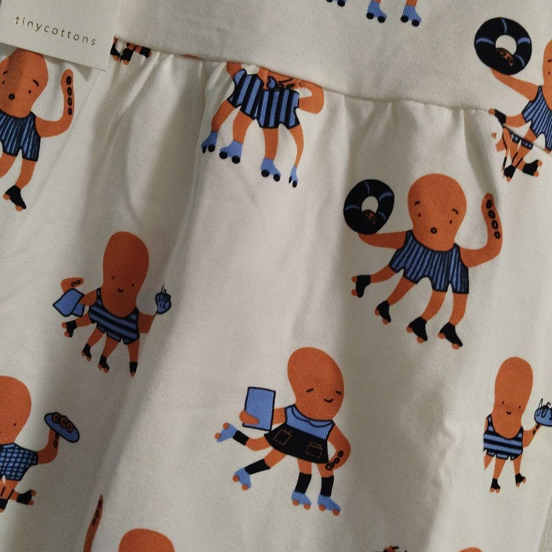 タイニーコットンズ　TINYCOTTONS 10y☺︎タコさん柄ワンピース