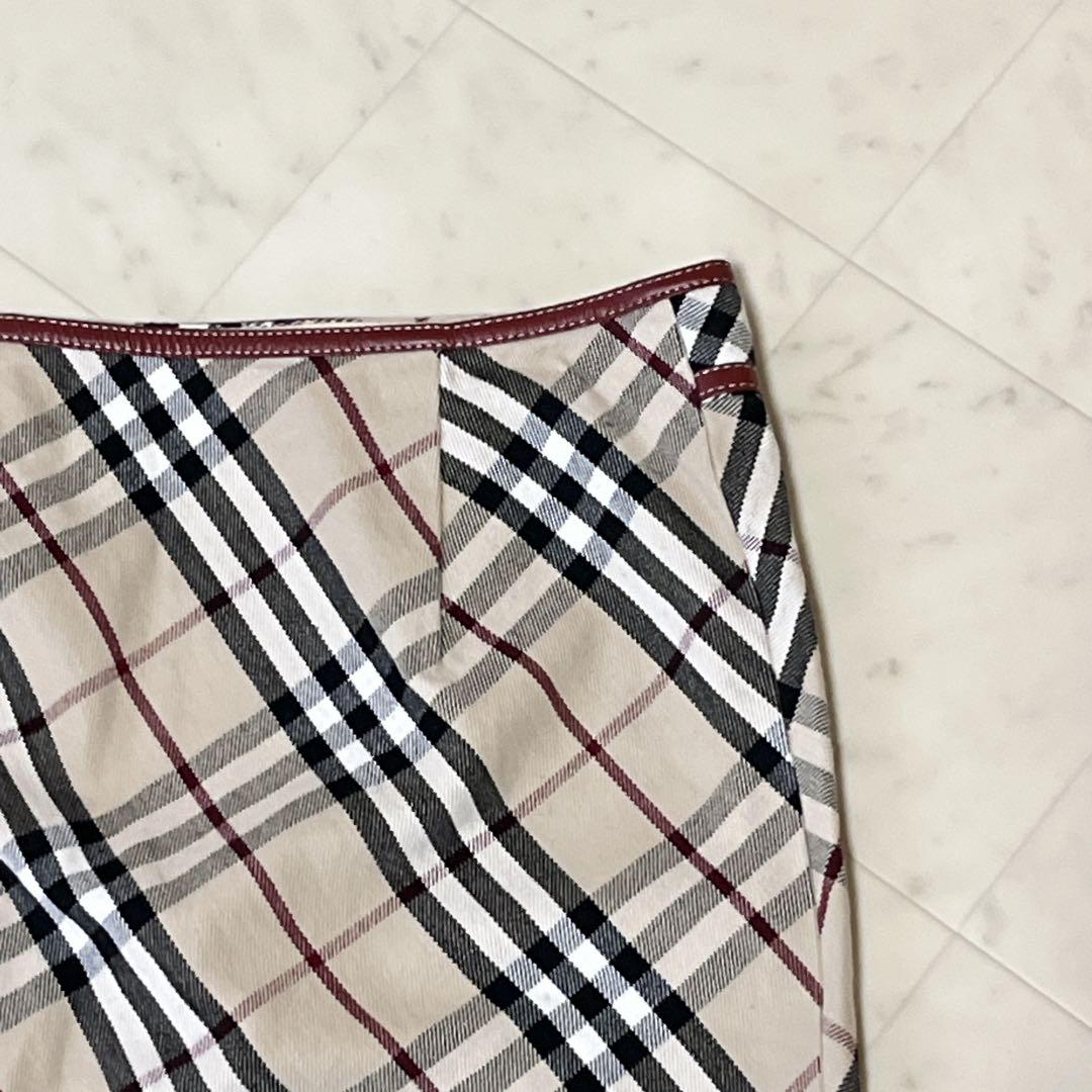 ⭐️BURBERRY LONDON⭐️ブルーレーベル タイトスカートノバチェック36