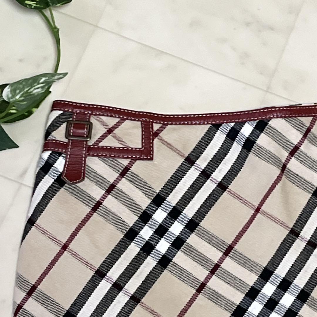 ⭐️BURBERRY LONDON⭐️ブルーレーベル タイトスカートノバチェック36