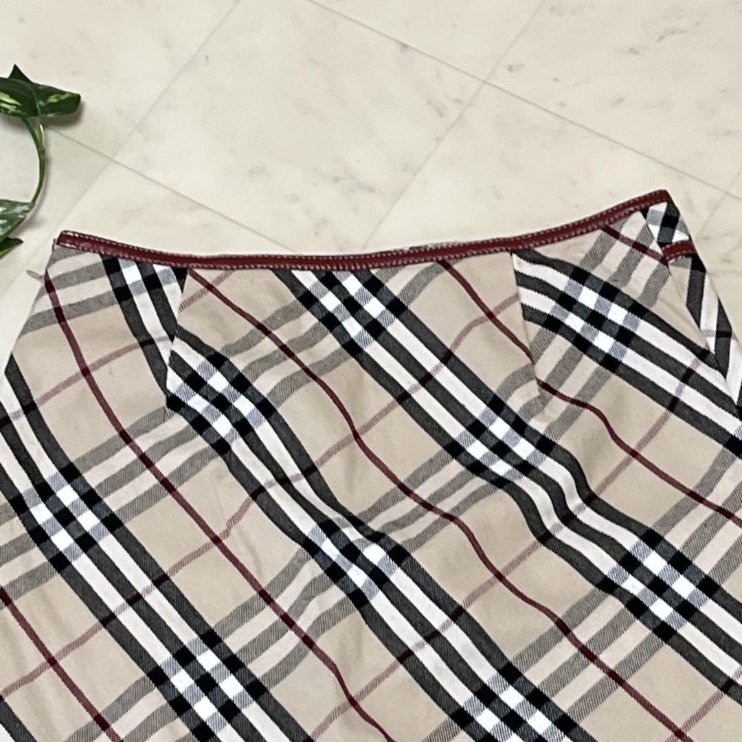 ⭐️BURBERRY LONDON⭐️ブルーレーベル タイトスカートノバチェック36