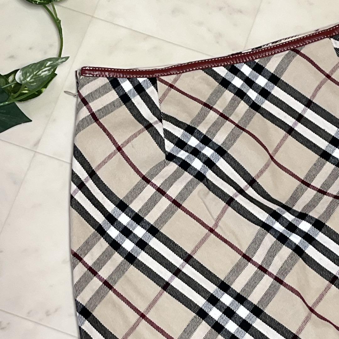 ⭐️BURBERRY LONDON⭐️ブルーレーベル タイトスカートノバチェック36