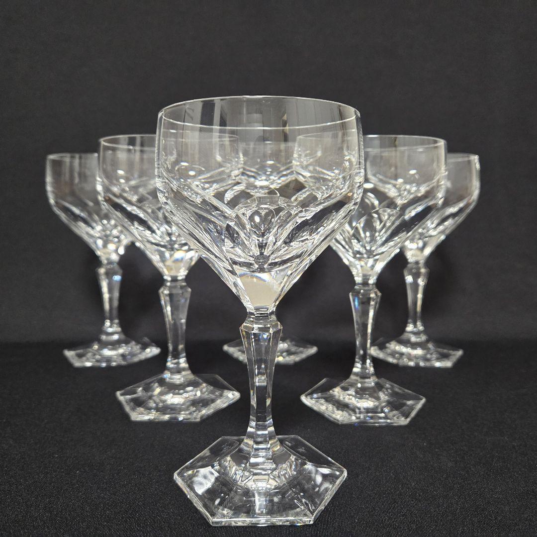 HOYA CRISTAL 6面カット　ワイングラス　6客セット