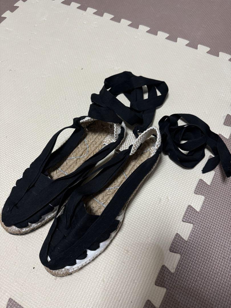 【新品】LA MANUAL ALPARGATERA 40 ブラック　レースアップ