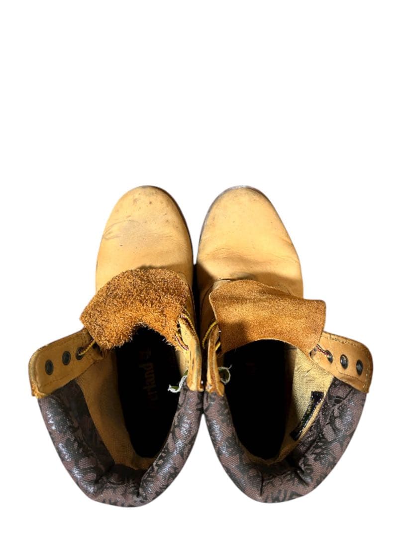 Timberland ベージュ 高筒ブーツ