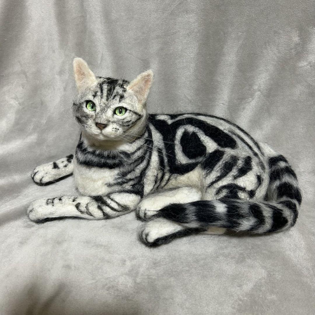 羊毛フェルト 猫