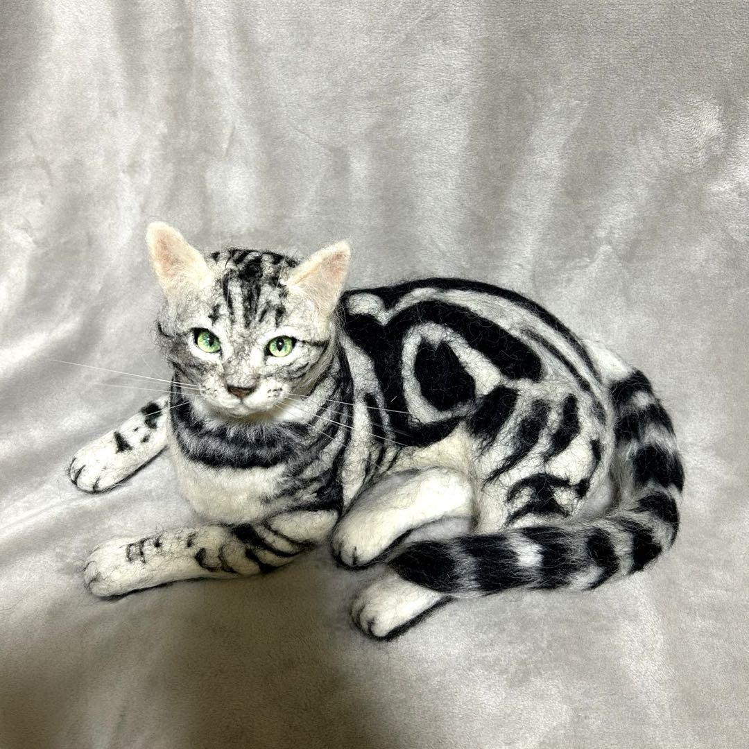 羊毛フェルト 猫