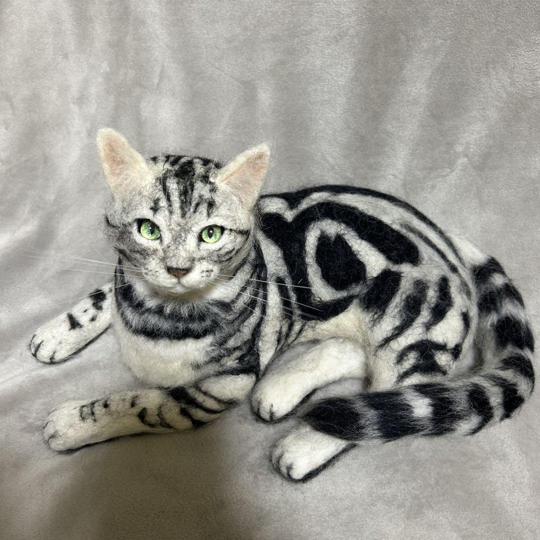 羊毛フェルト 猫