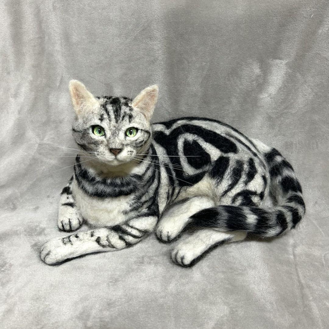 羊毛フェルト 猫