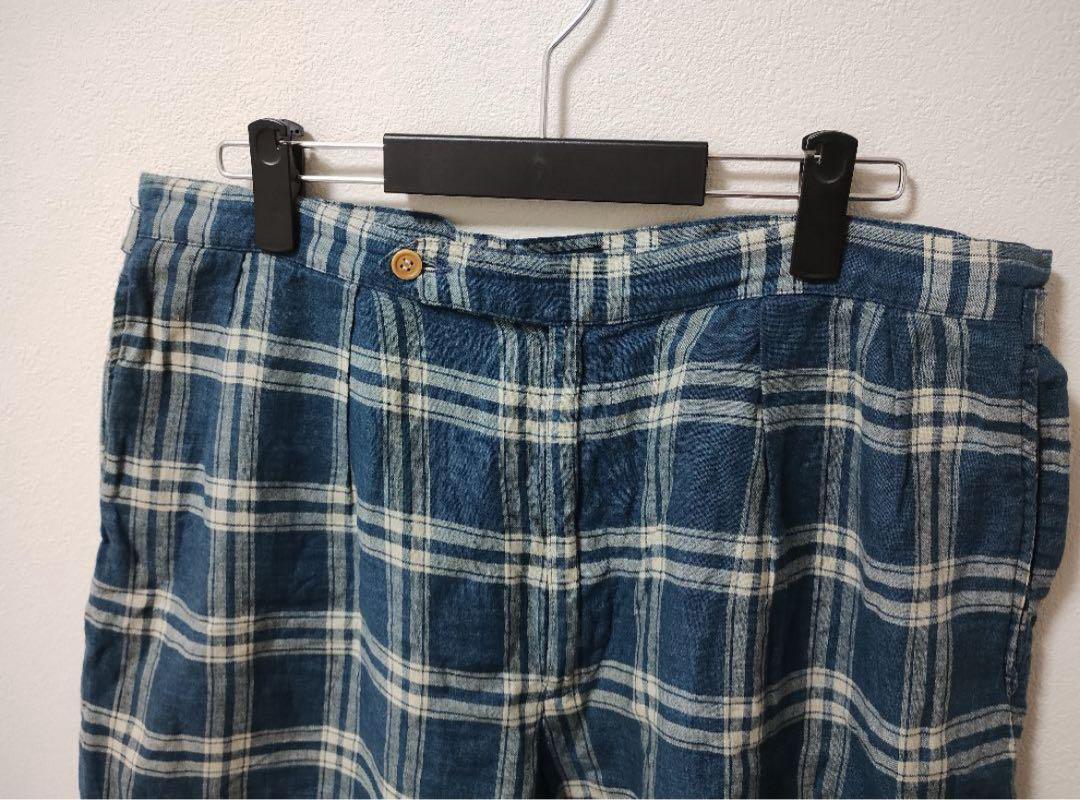 USA製 Ralph Lauren ラルフローレン チェック リネン ショーツ