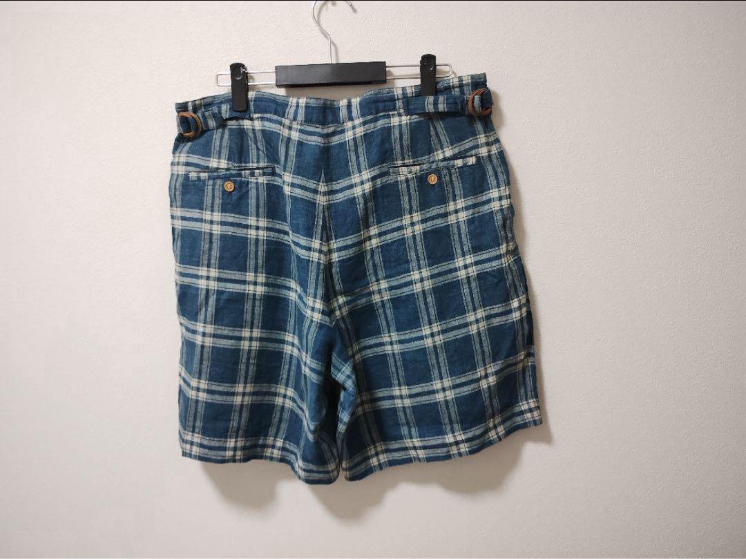 USA製 Ralph Lauren ラルフローレン チェック リネン ショーツ