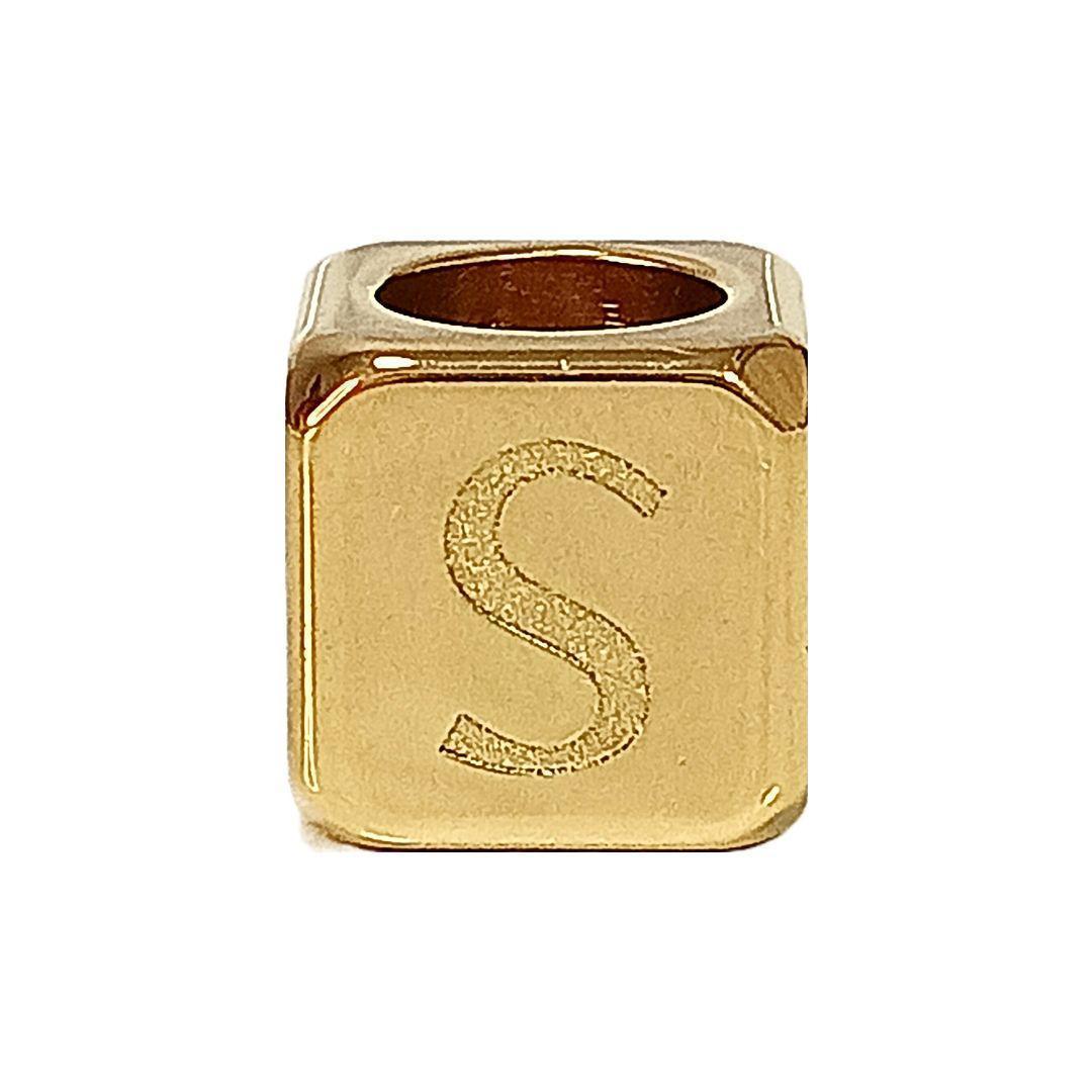 LOEWE ロエベ パーソナライズド チャーム ダイス ゴールド S イニシャル LOEWE ロエベ パーソナライズド チャーム ダイス ゴールド S