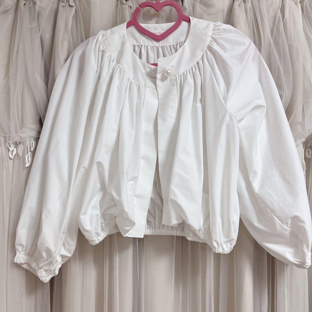 新しい UVボレロ（パールボタン）/White/Free石井美保 ボレロ