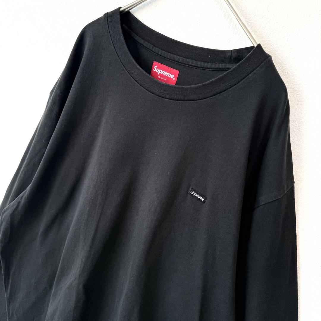 【美品✨】シュプリーム スモールボックスロゴ 長袖ロンT 黒 L 即完売モデル◎