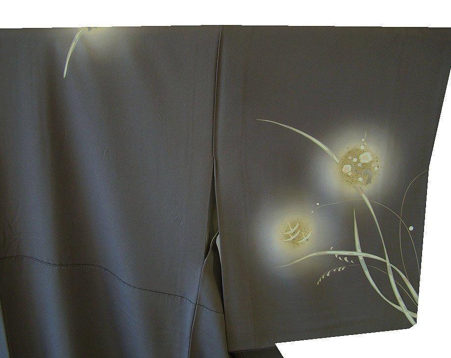 美品 一越地 本加工染柄 素敵な 附下げ・訪問着（正絹）仕立上り＜HH1607＞
