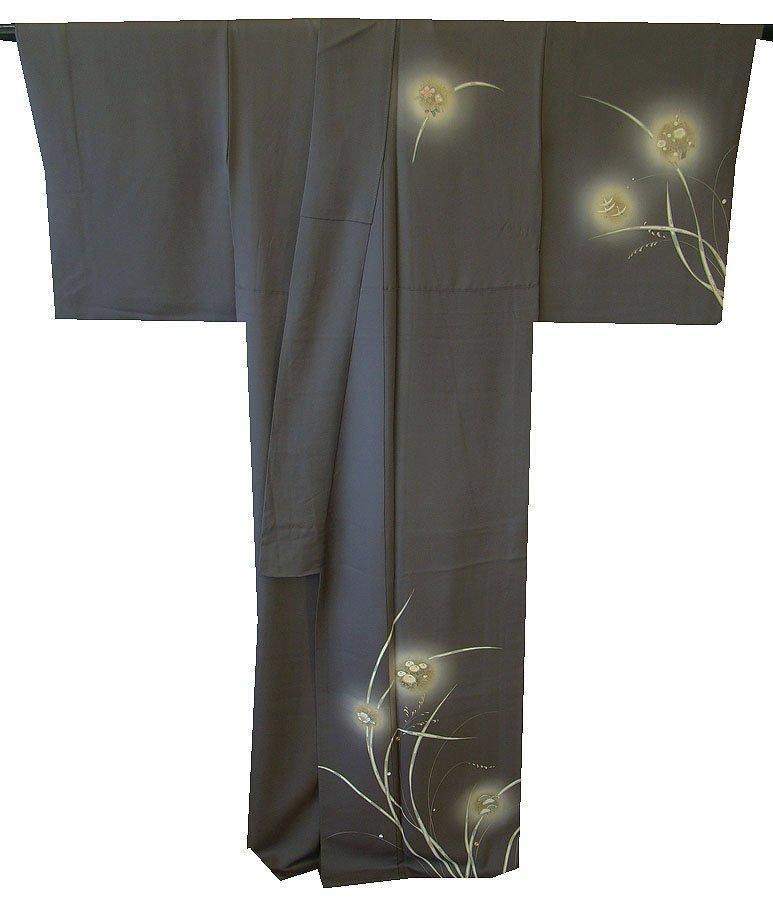 美品 一越地 本加工染柄 素敵な 附下げ・訪問着（正絹）仕立上り＜HH1607＞