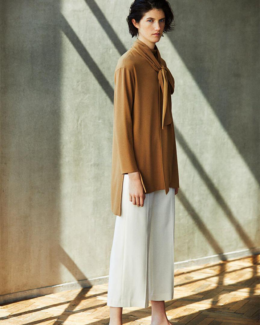 theory luxe セオリーリュクス ボウタイ ブラウス 38 村山佳世子