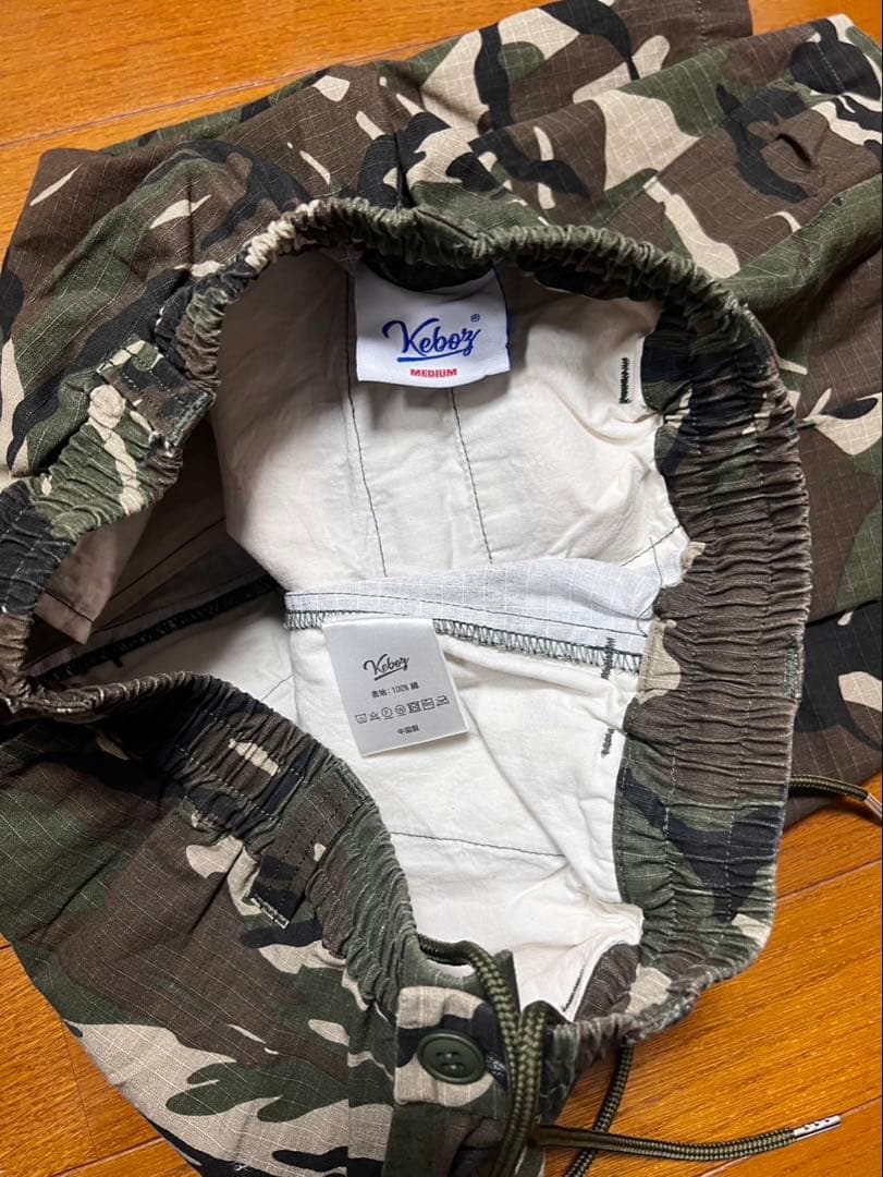 CAMO CARGO SHORTS [GREENI