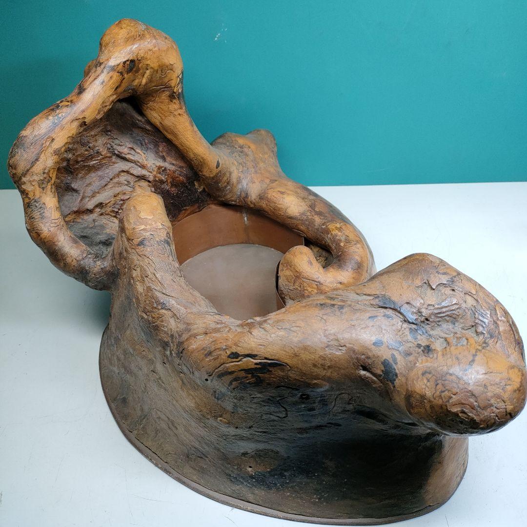 木の根の水盤　横巾63cm