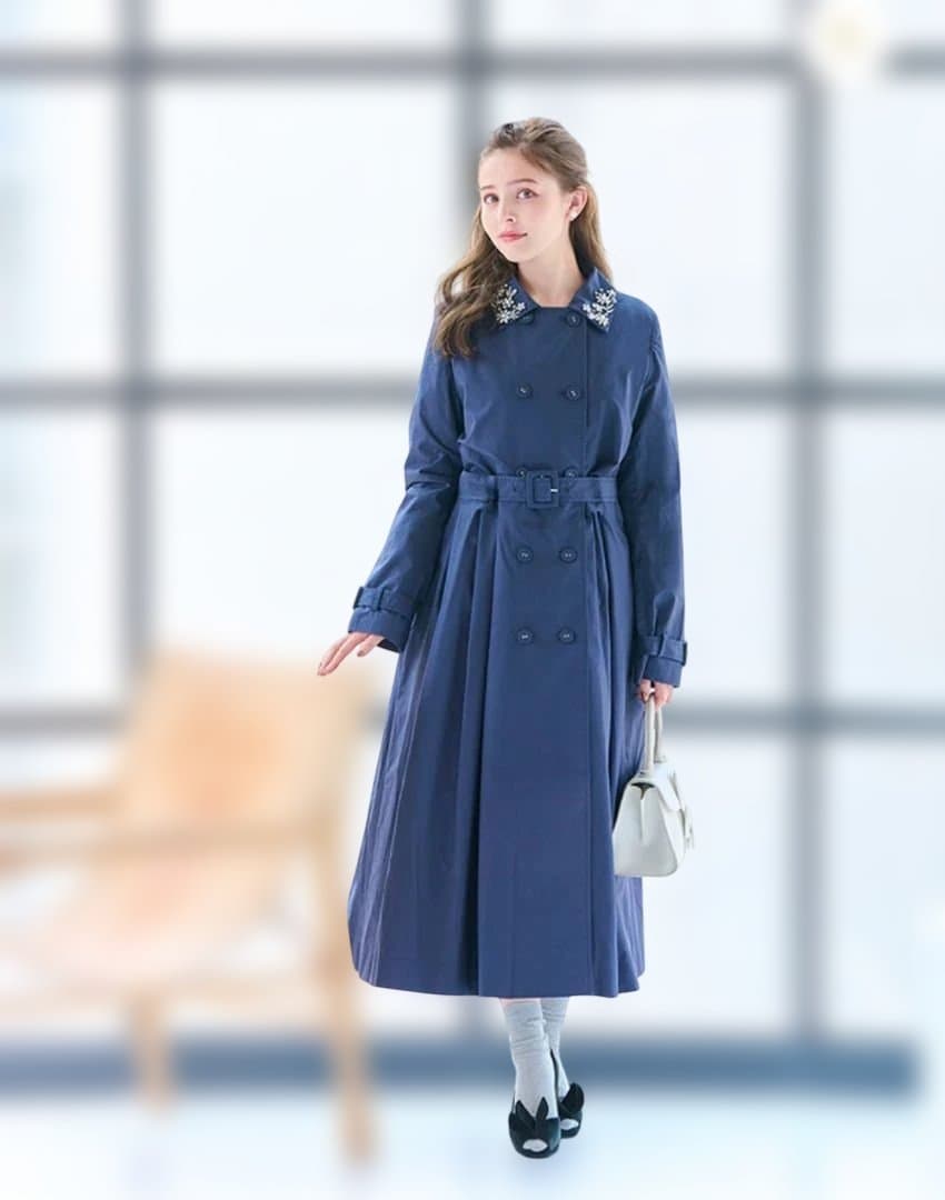 Chesty 2way ビジュー トレンチコートM・Chesty