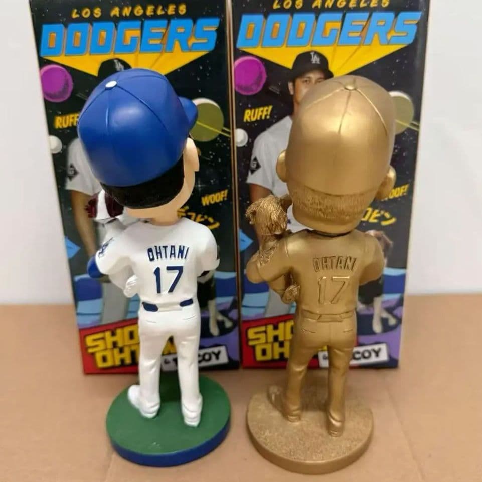 限定品金色 大谷翔平 デコピン バブルヘッド +大谷翔平 デコピン ボブルヘッド