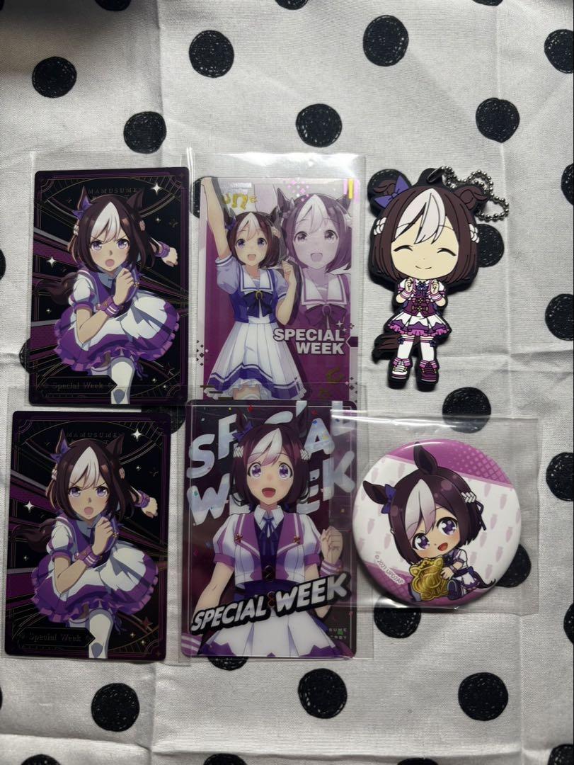 スペシャルウィーク ウマ娘 缶バッジ ウエハース ラバー