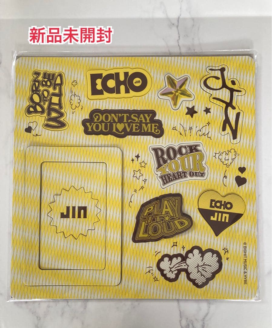 【新品未開封】JIN ECHO JAPANオフィシャルトレカ⑩枚付3形態5セット 新品未開封】BTS ジン ECHO マグネットフォトホルダー トレカ
