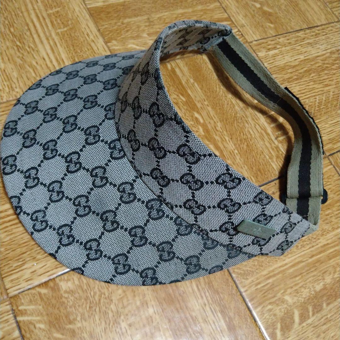 GUCCI GGパターン サンバイザー Sサイズ GUCCI GGパターン バイザー Sサイズ - メルカリ