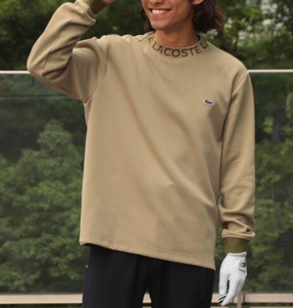 LACOSTE for BEAMS GOLF 別注 ロゴ モックネックシャツ