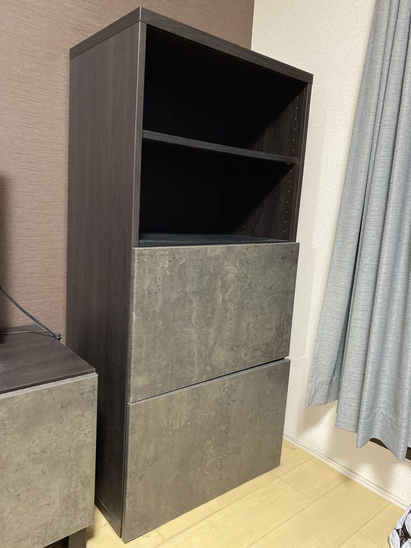 IKEA 本棚 モルタル調 カルヴィーケン