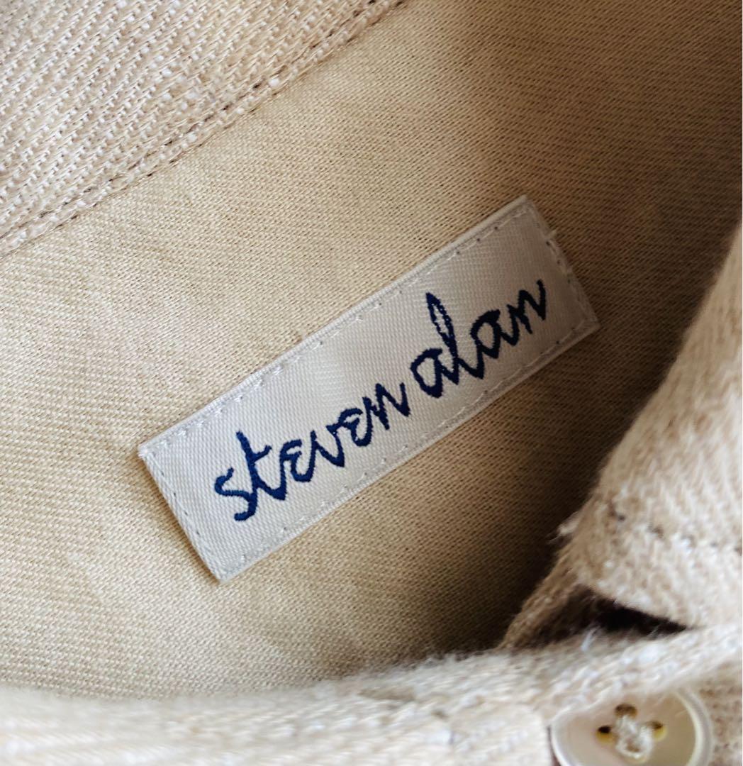 steven alan リネン混 ヘンプ ツイル オーバー シャツ 日本製