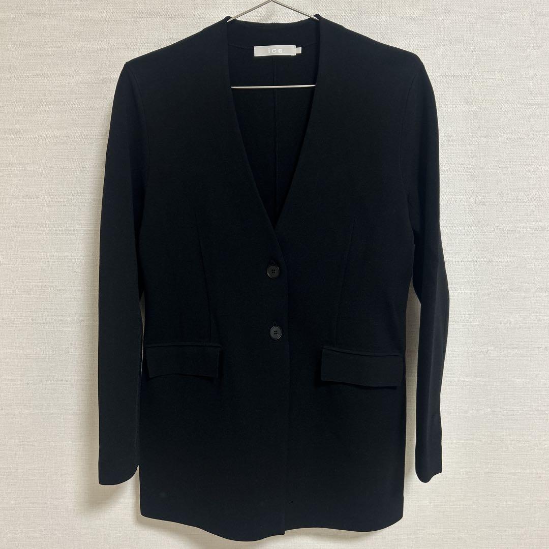 【洗える】シンセティックミラノリブ ニットジャケット　今季　未使用