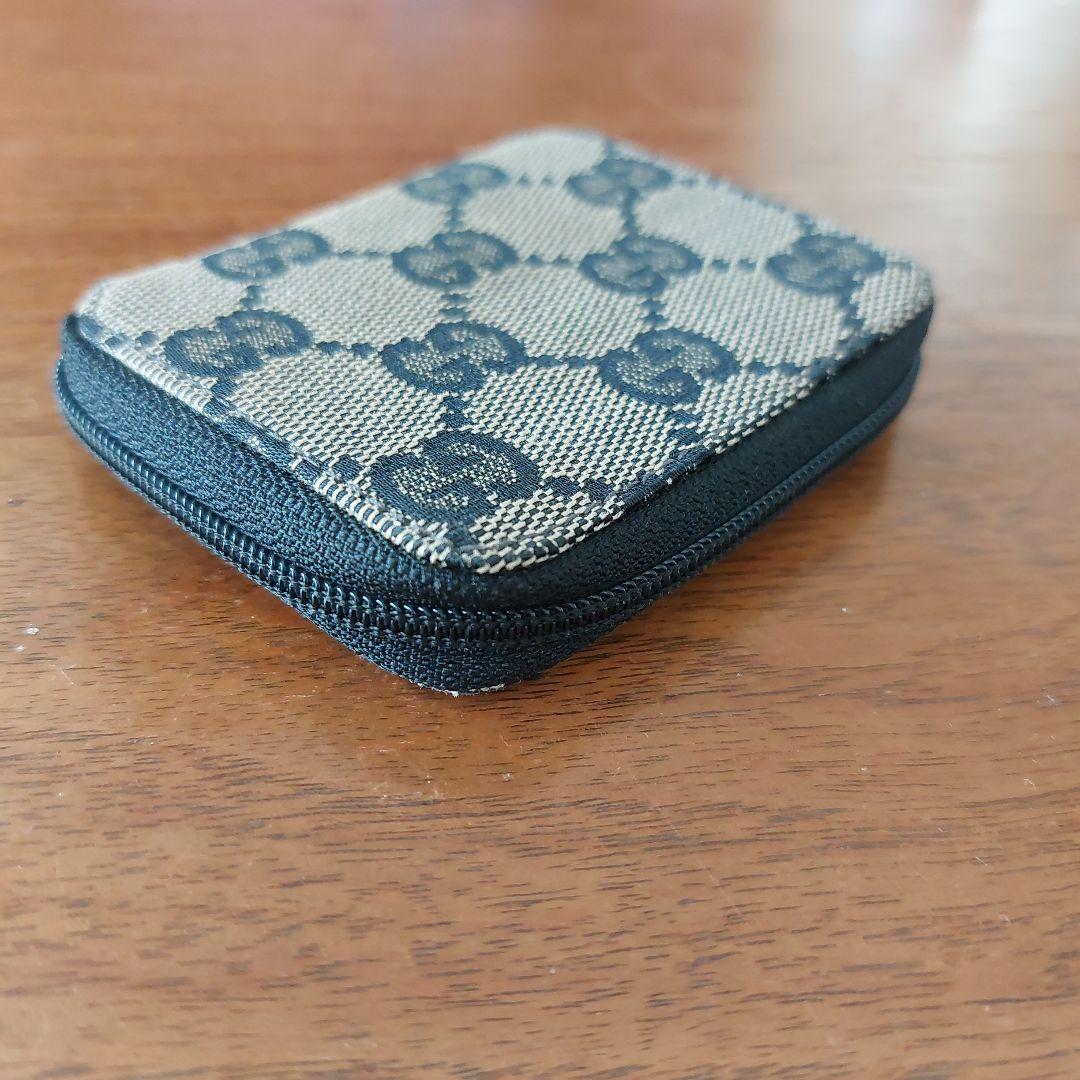 GUCCIグッチ コインケース　GG柄　キャンバス×レザー